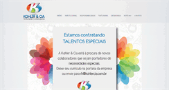 Desktop Screenshot of kohlercia.com.br
